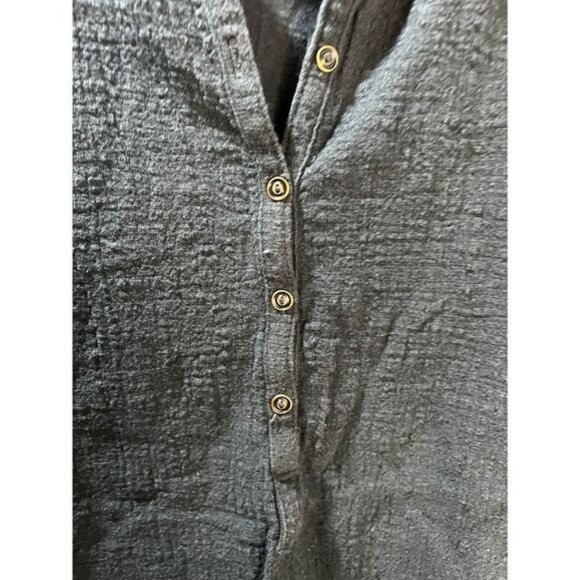 NWOT Cotton Linen Button Down Dress Shirt Crewneck XS‎ - Picture 5 of 7